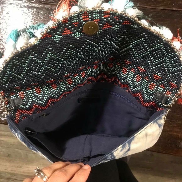 “Josa Tassel & Bead Clutch” Steve Madden NORDSTROM - Picture 3 of 3